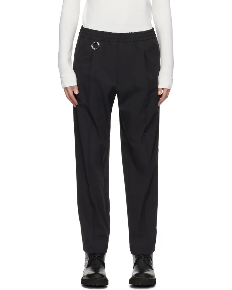 Th products Black Pleated Lounge Pants Black