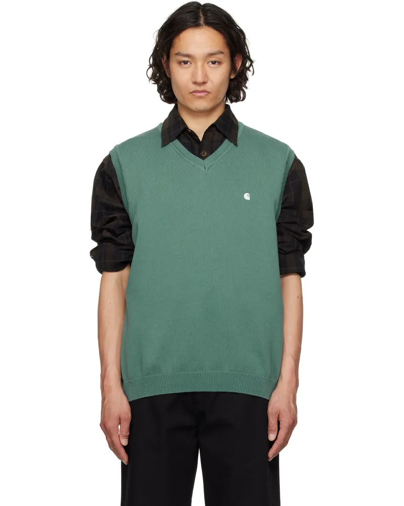 Carhartt WIP Green Madison Vest 2nmxxsilverpine