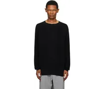 Black Front Seam Sweater