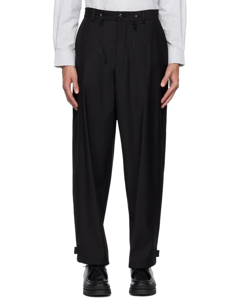 Uniform Bridge Black AE Trousers Black