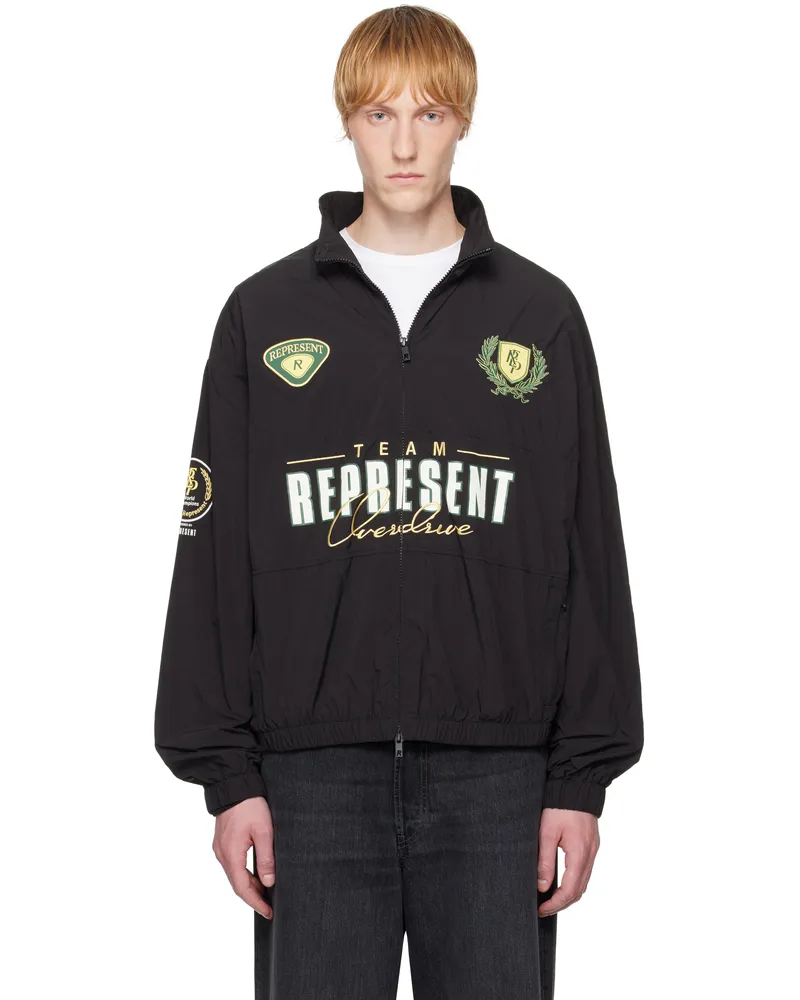 REPRESENT Black 'World Championship' Track Jacket Black