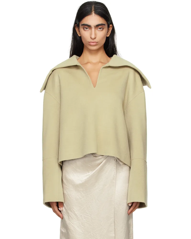 Nanushka Khaki Maxe Sweater Pale