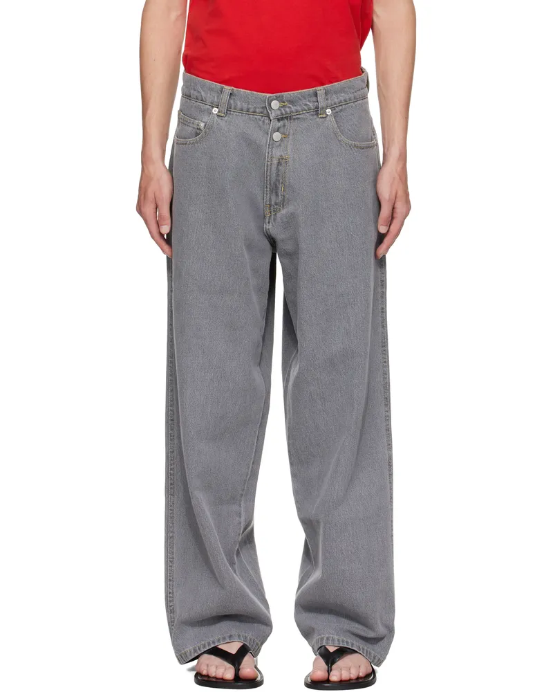 GIMAGUAS Gray Baggy Jeans Grey