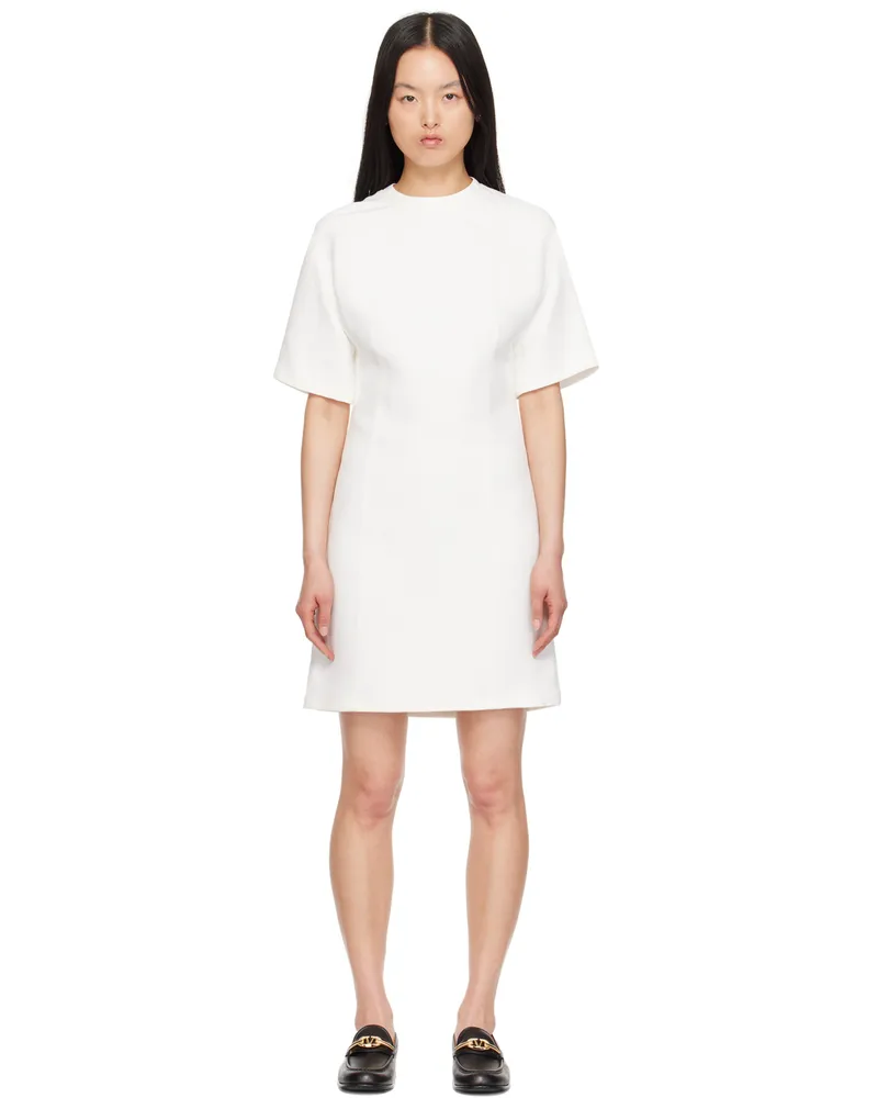Valentino Garavani White Structured Minidress A03