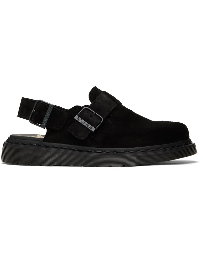Dr.Martens Black Jorge Suede Slingback Loafers Black