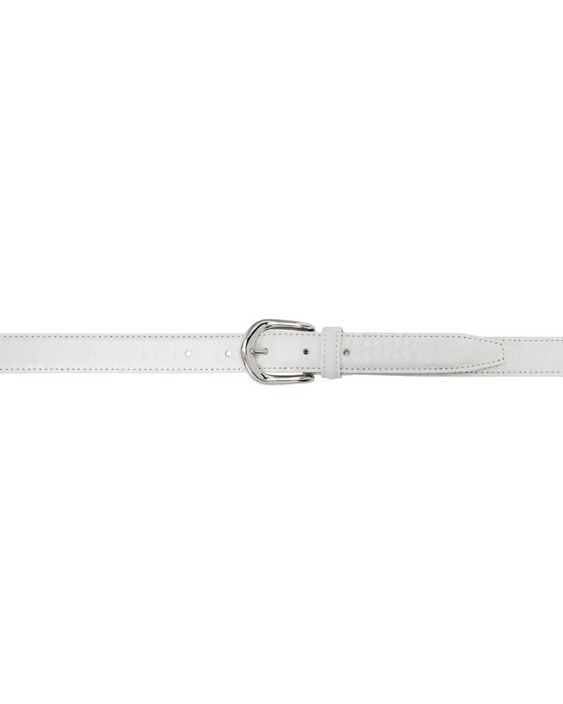Anderson's SSENSE Exclusive White Mock Croc Belt E1