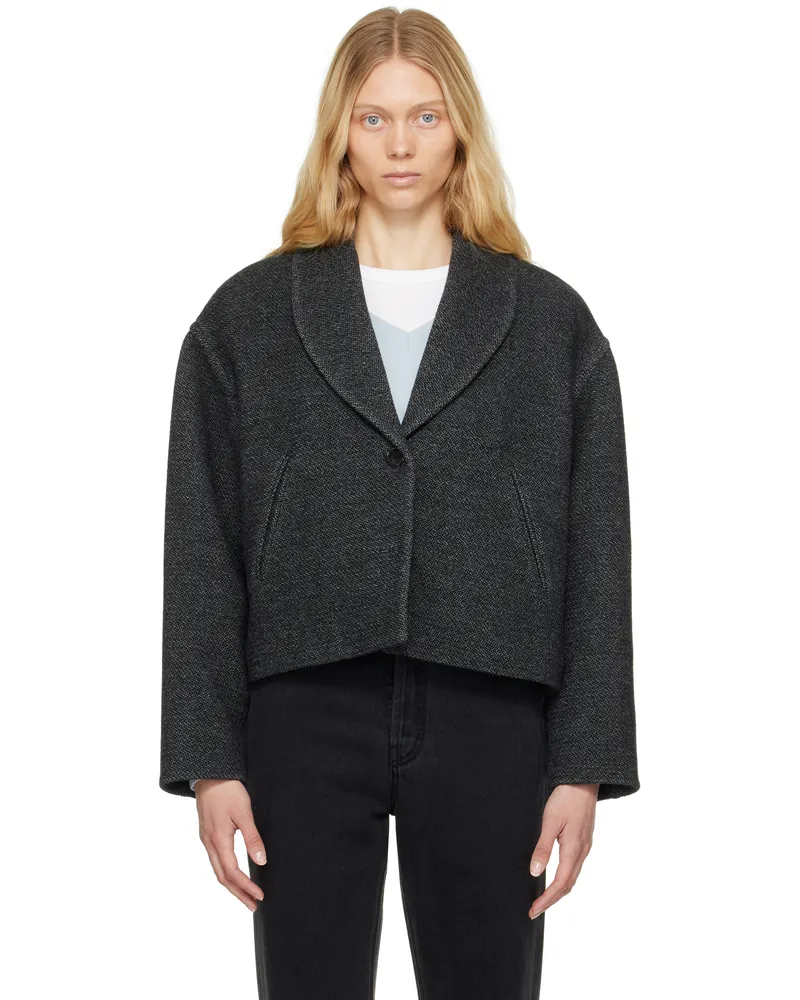 Étoile Isabel Marant Gray Lanna Jacket Anthracite