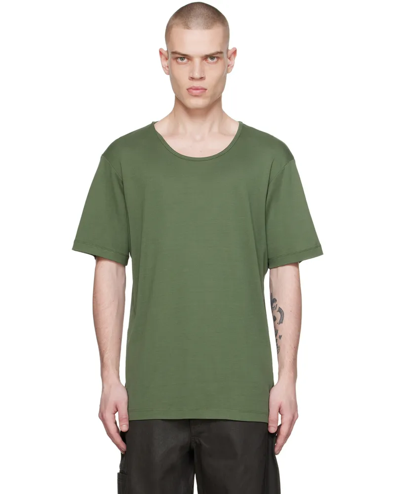 Christophe Lemaire Green Rib T-Shirt Gr627