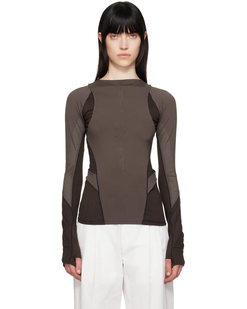 Hyein Seo Brown Track T-shirt Brown