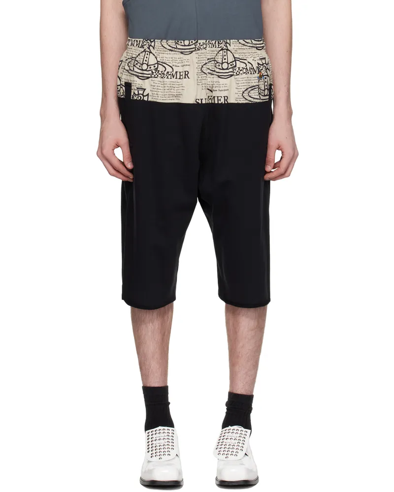 Vivienne Westwood Black Paneled Shorts Black