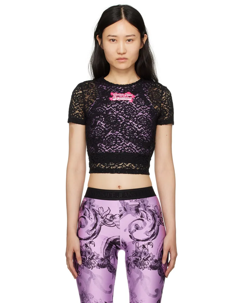 Versace Jeans Black Patch T-Shirt E899