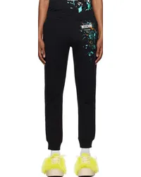 Moschino Black Drawstring Sweatpants Afantasy