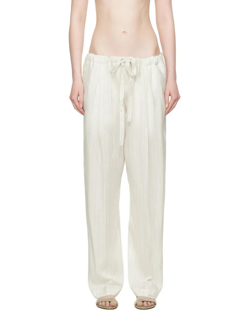 KHAITE Off-White Trenton Trousers 563