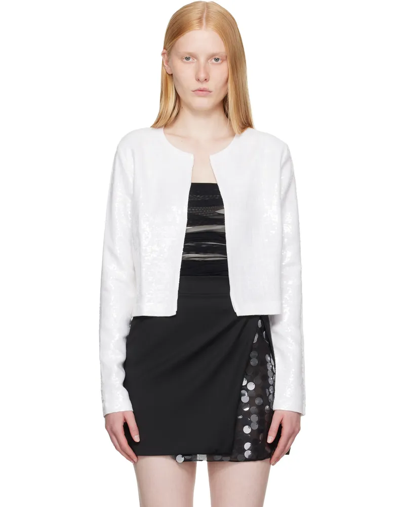16ARLINGTON White Keid Cardigan Bianco