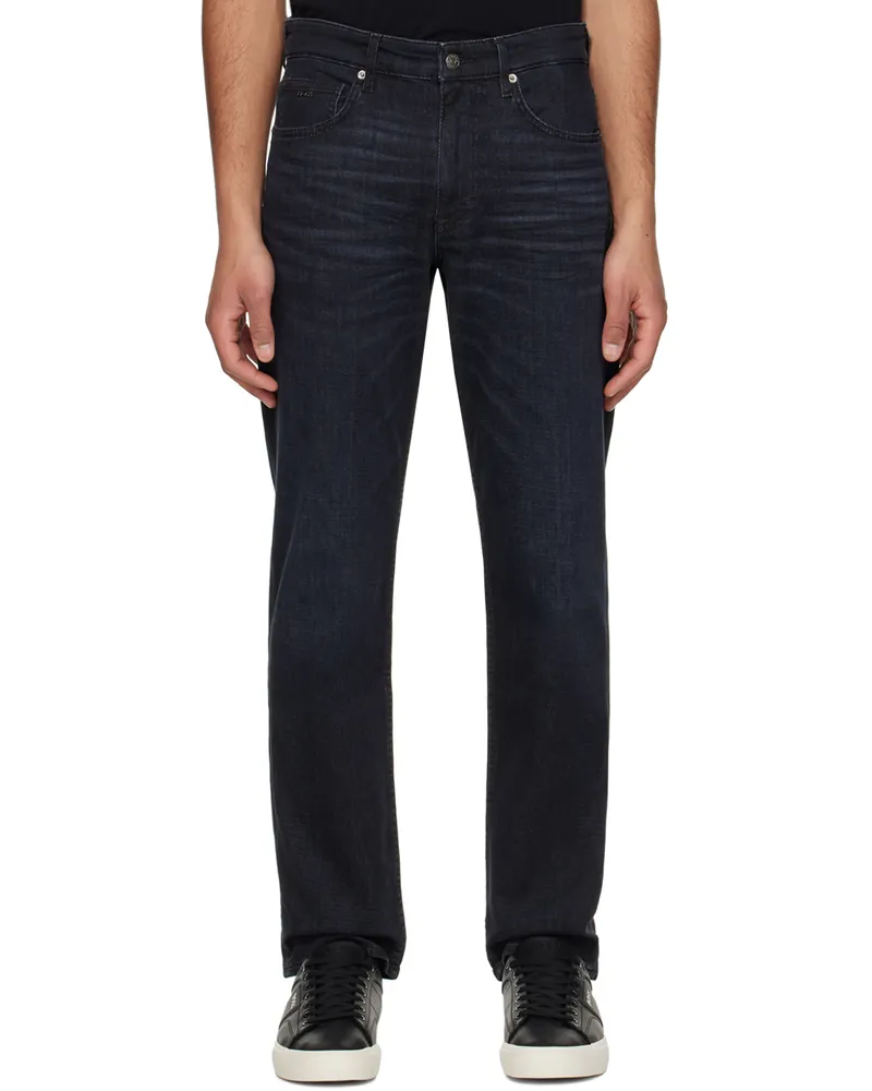 HUGO BOSS Black Relaxed-Fit Jeans 010-charcoal