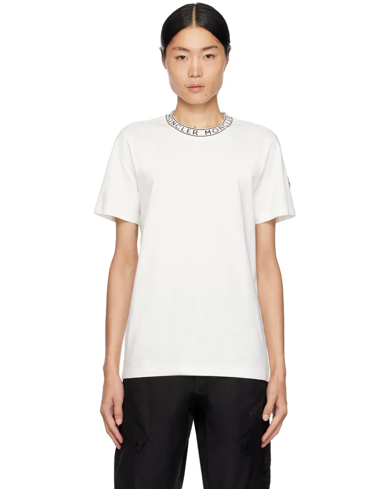 Moncler White Crewneck T-Shirt 32
