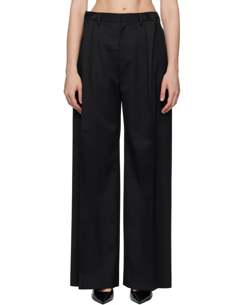 Maison Margiela Black Tailoring Blend Trousers 900