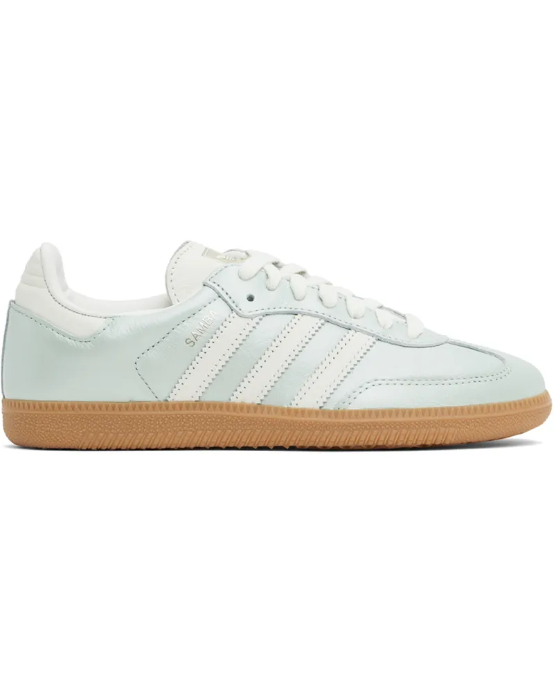 adidas Blue & White Samba OG Sneakers Lingrn