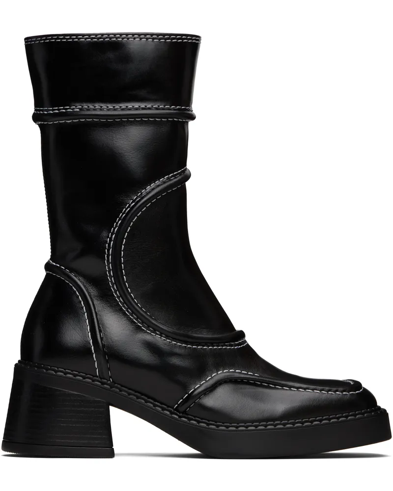Miista Black Malene Ankle Boots Black