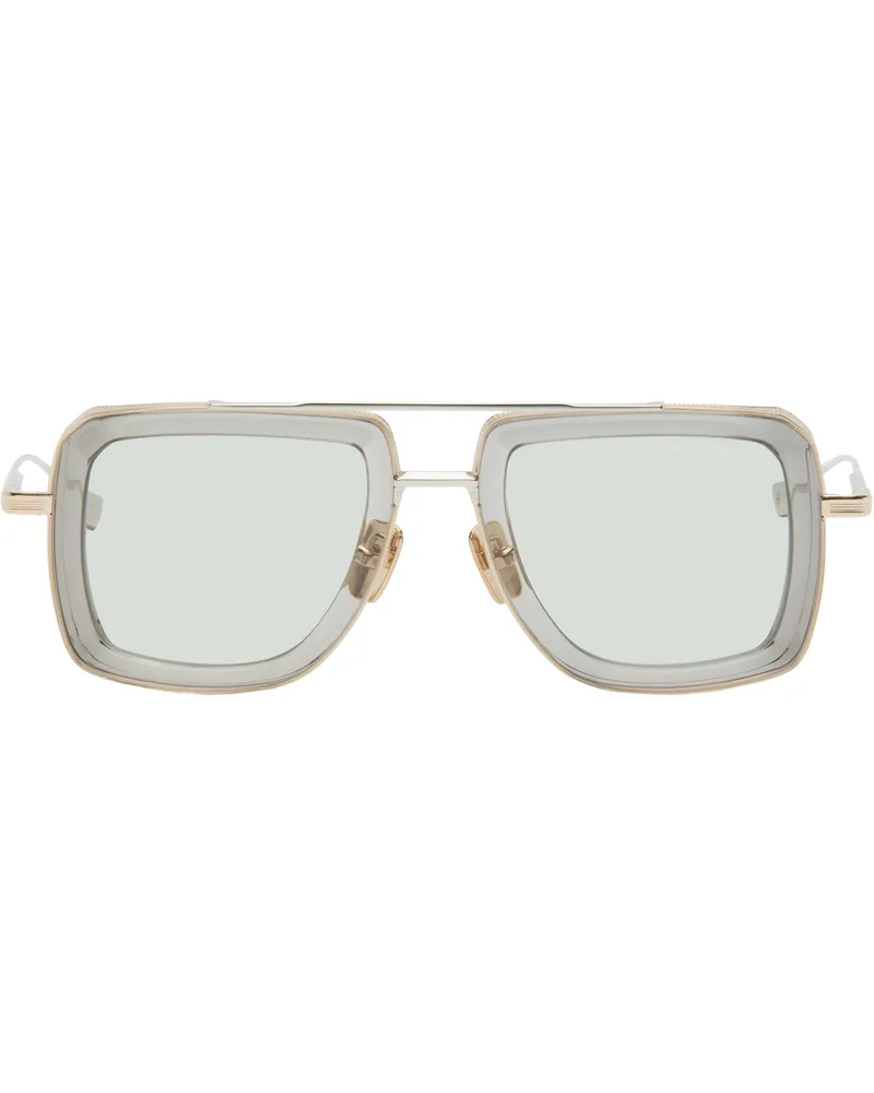 DITA Transparent & Gold DUBSIGNAL Sunglasses White