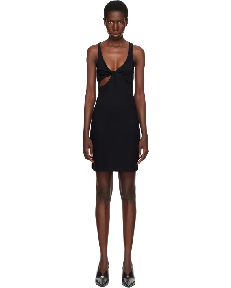 Courrèges Black Twist 90's Rib Minidress 9999