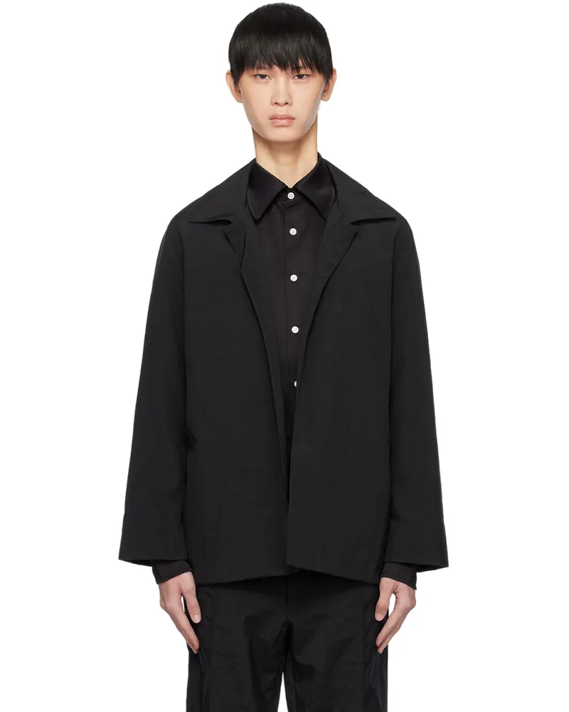 Factor's Black Notched Lapel Jacket Black