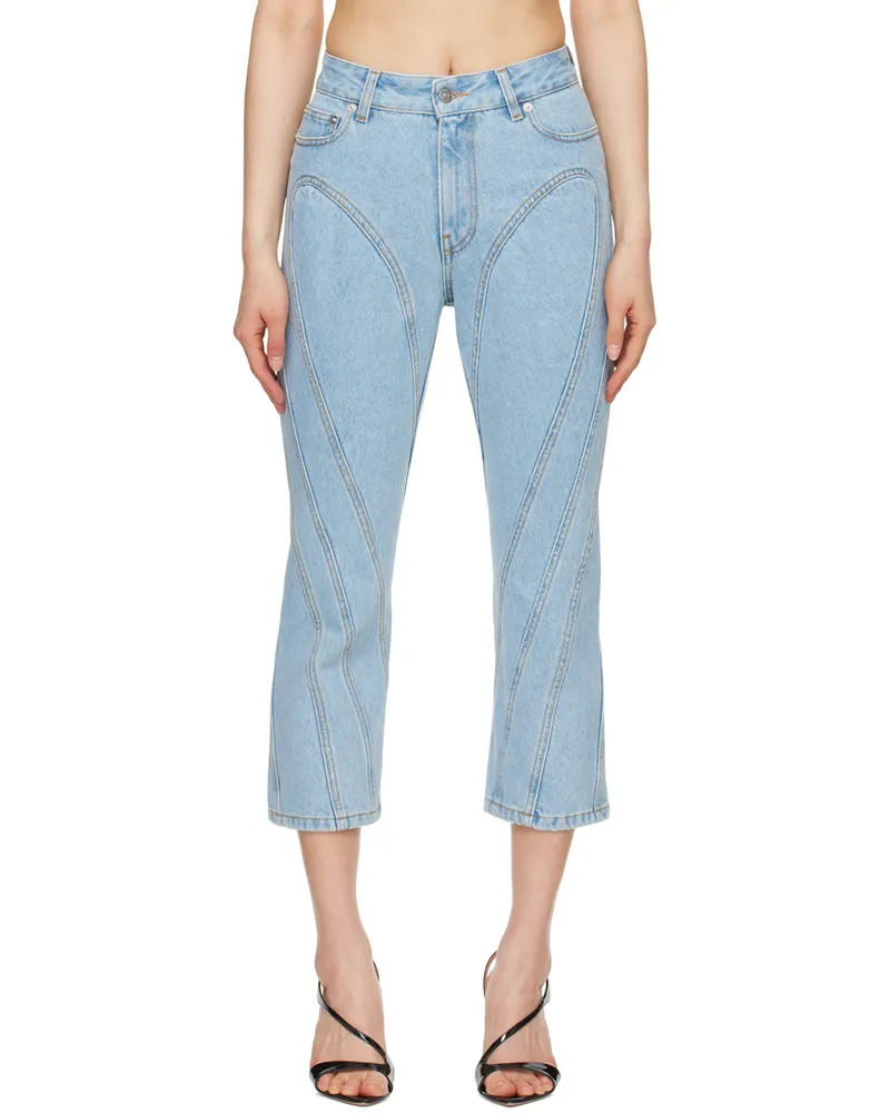 Thierry Mugler Blue Capri Jeans 2905