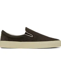 Tom Ford Brown Jude Slip-On Sneakers Fango