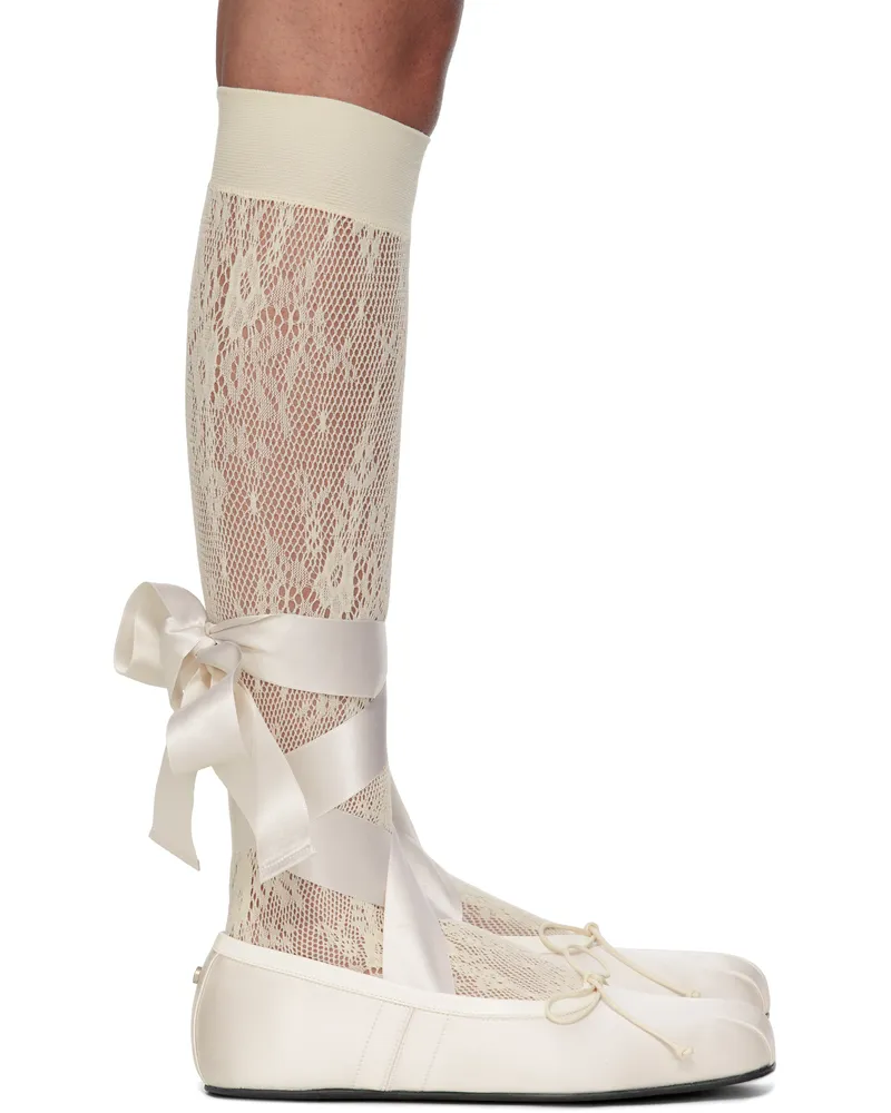 Ann Demeulemeester Off-White Paloma Ballerina Flats 004