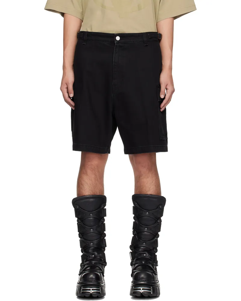 VETEMENTS Black Cargo Shorts Black