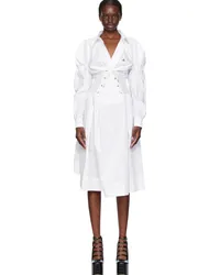 Vivienne Westwood White Kate Midi Dress Awhite