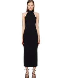 KHAITE Black 'The Suzanne' Midi Dress Black