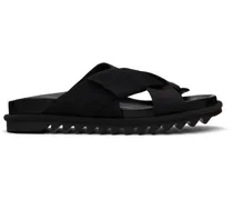 Black Criss-Crossing Sandals