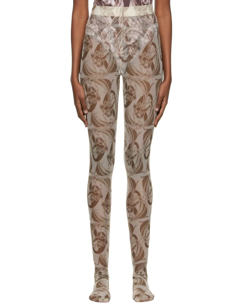 Anne Isabella Green Mesh Tights Adele