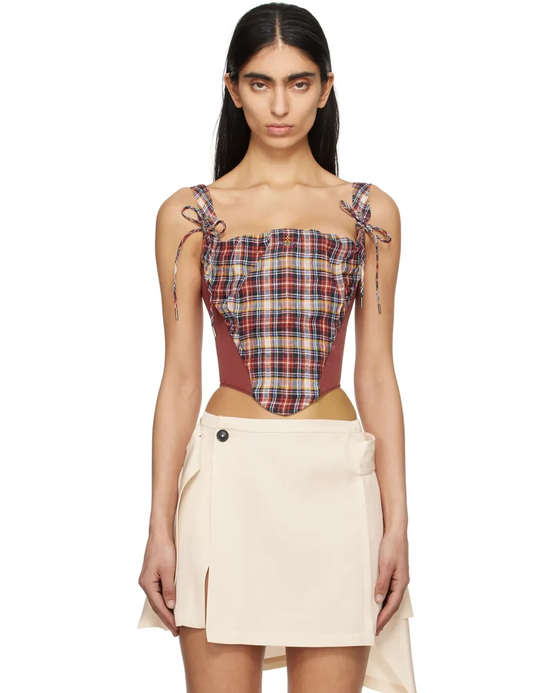 Vivienne Westwood Burgundy Puppy Corset Top O202
