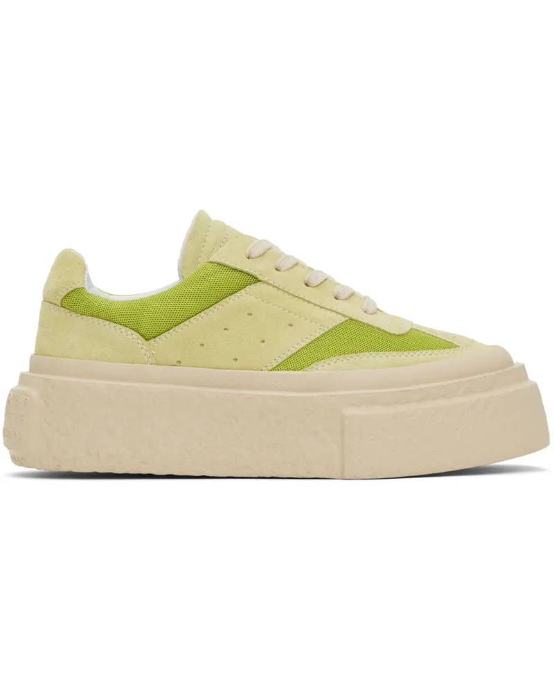 Maison Margiela Green Crosta London & Mesh Sneakers T7352