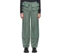 Green Belted Cargo Pants