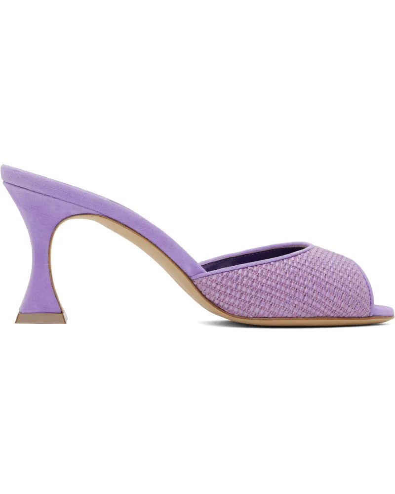 Manolo Blahnik Purple Jadara Heeled Sandals 5146