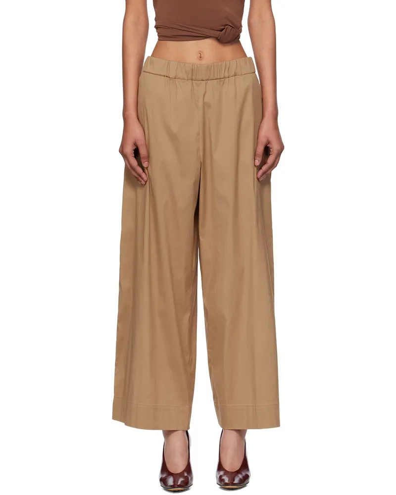 Max Mara Beige Rio Long Trousers 002