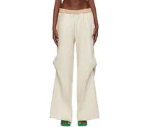 SSENSE Exclusive Off-White & Beige Trousers