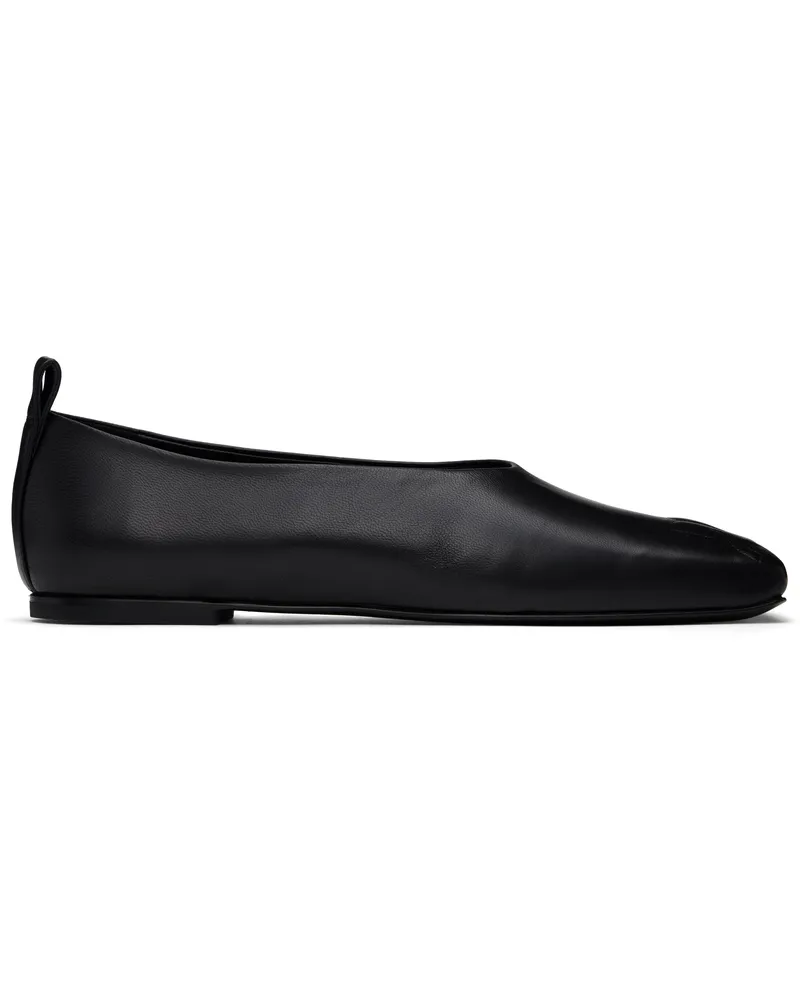 Courrèges Black Minimal Leather Loafers 9999