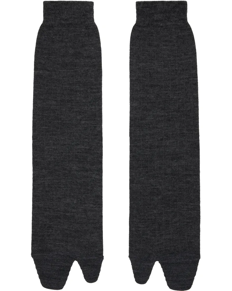 Maison Margiela Gray Bootleg Tabi Socks 860m