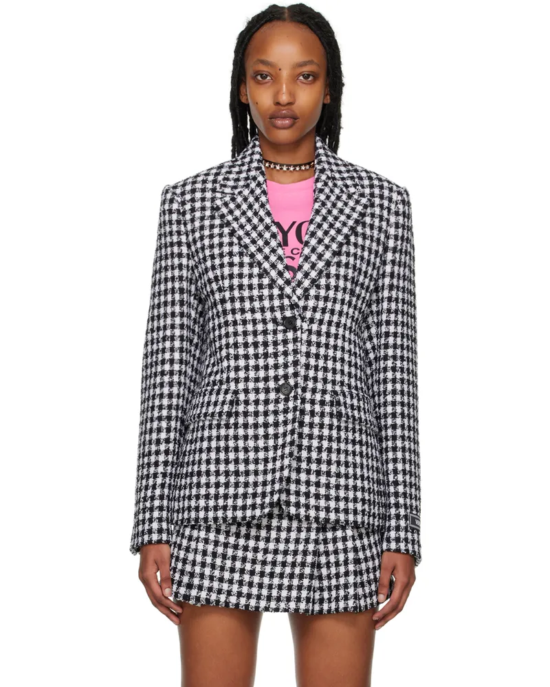 Versace Black & White Vichy Blazer 2w020