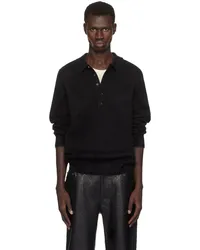 Helmut Lang Black Apex Brushed Polo Black