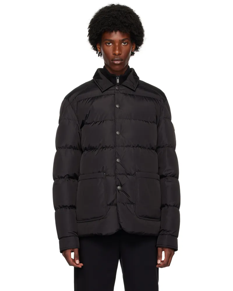 Moncler Black Ciareido Down Shirt Jacket 999