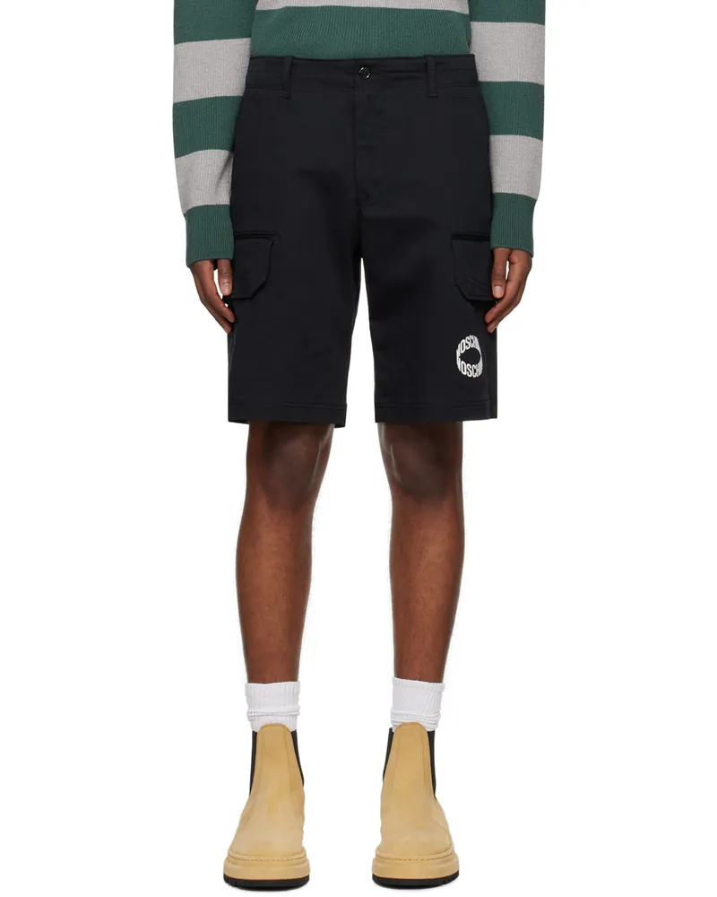Moschino Black Loop Shorts A1555