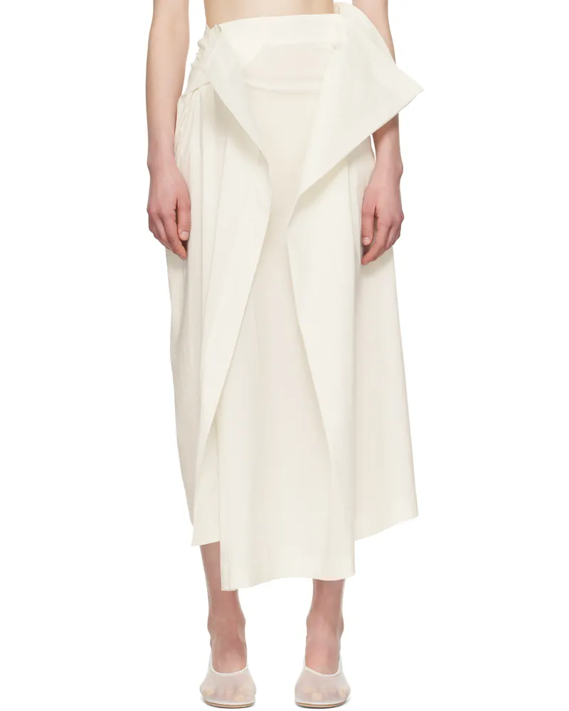 Issey Miyake Off-White Ample Maxi Skirt 06