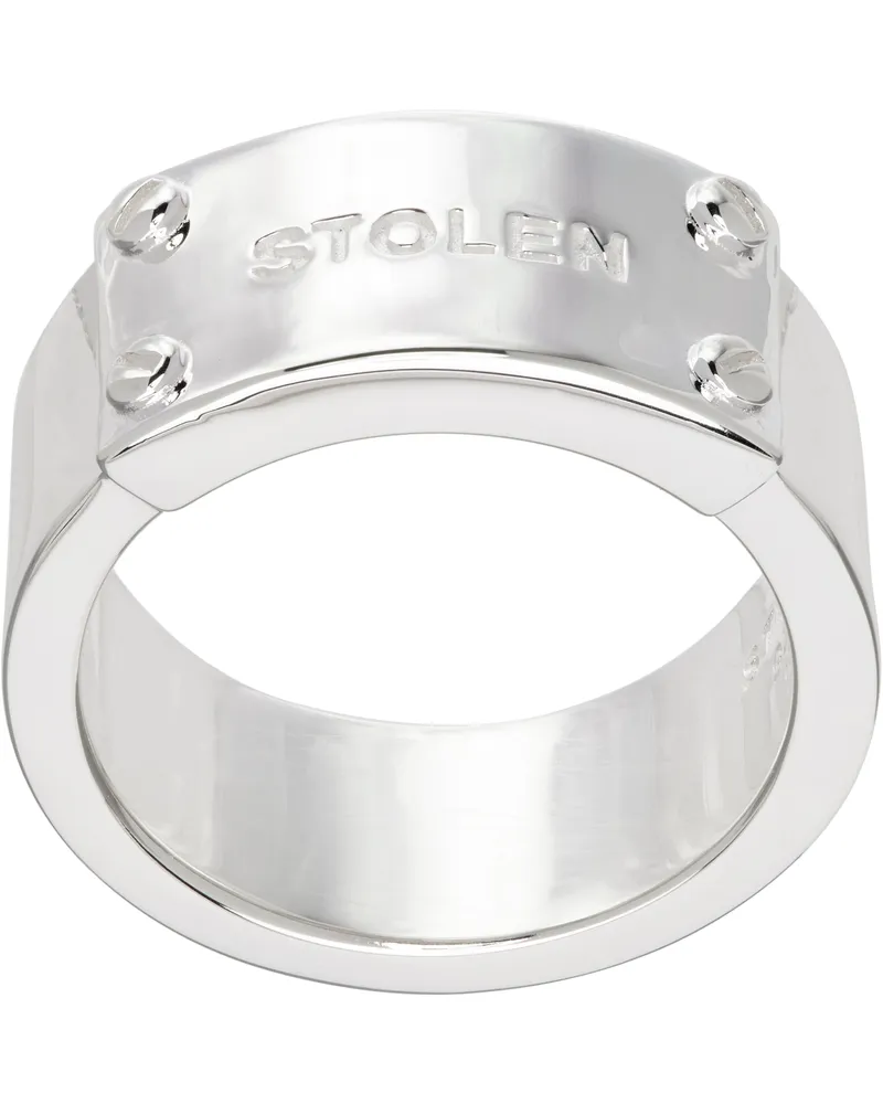 Stolen Girlfriends Club Bold Wide Band Ring Sterling
