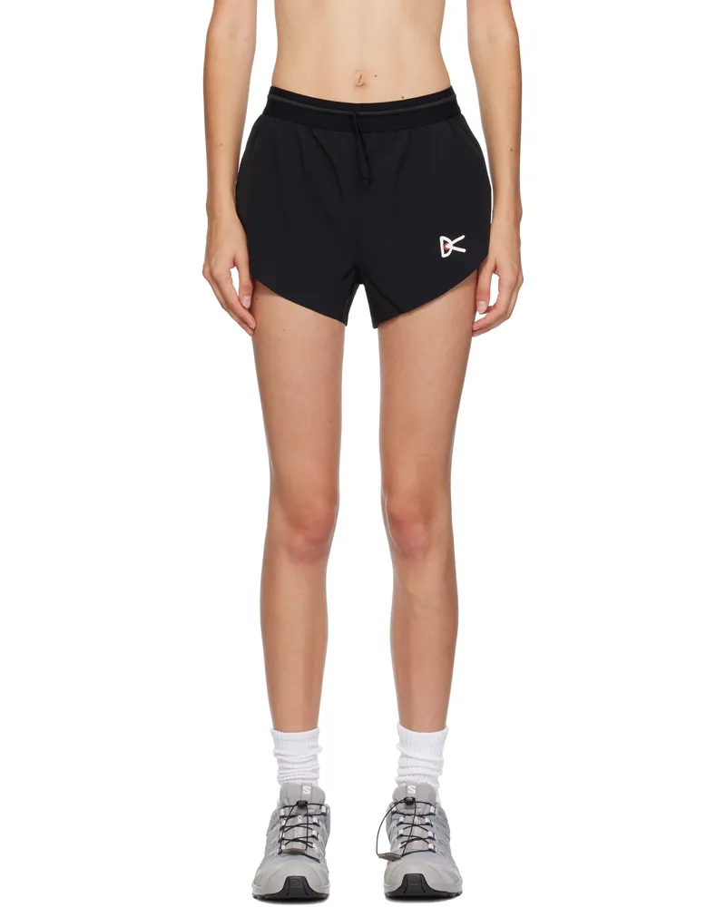 District Vision Black 2in Split Sport Shorts Black