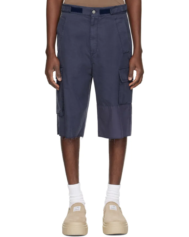 Maison Margiela Blue Cargo Pocket Shorts 487
